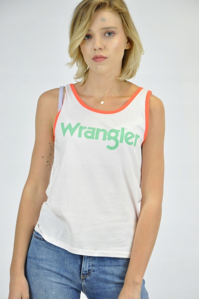 Top damski Wrangler Retro Kabel Tank Rosewater XS