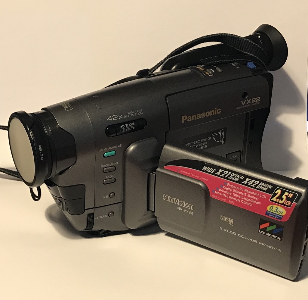 PANASONIC NV-VX22 Kamera VHS-C komplet VINTAGE!