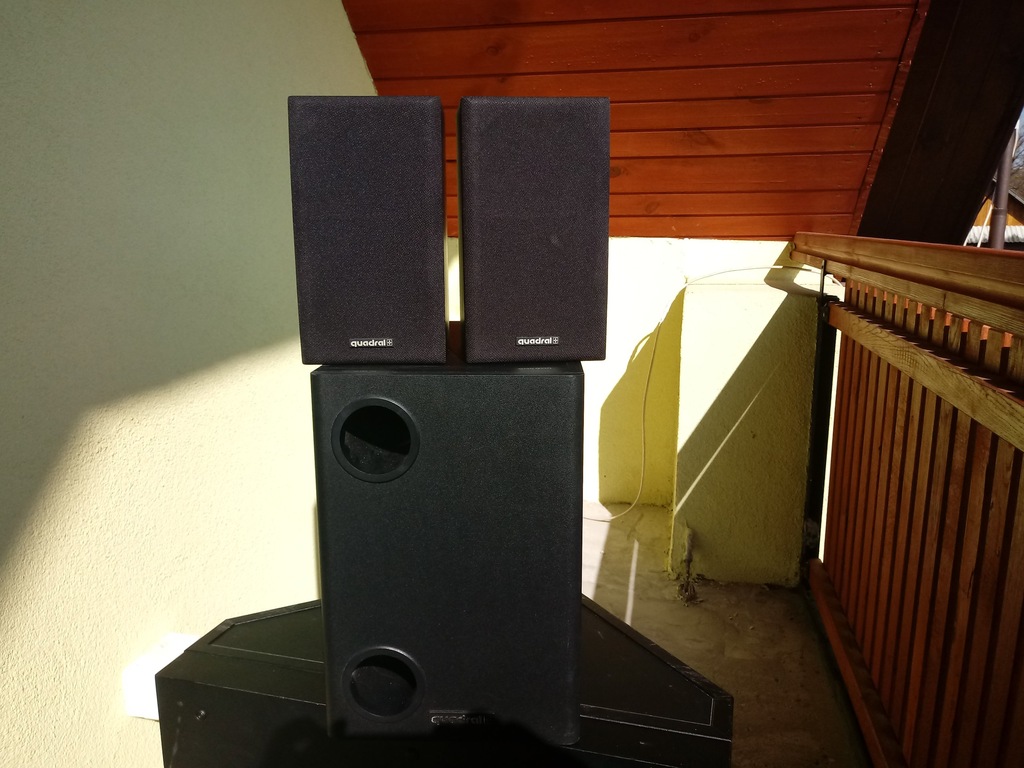 Subwoofer pasywny Quadral, satelity