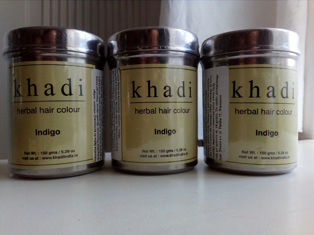 indygo hendigo Khadi czarny ciemny brąz 750g