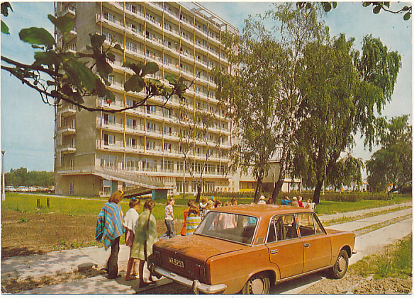 Samochód FIAT 125p Yellow bahama Sopot