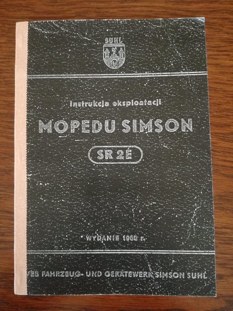 Instrukcja Simson SR2E reprint