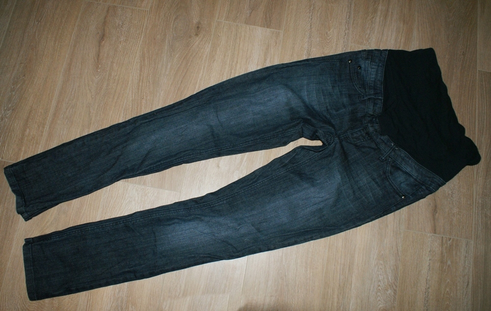 BONPRIX jeansowe spodnie ciążowe rurki _ 38/M