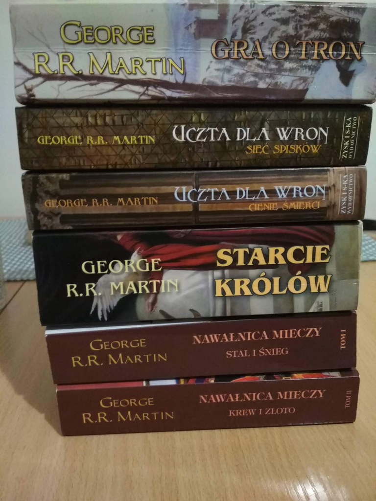 George R.R.Martin powieści 6 sztuk po Polsku