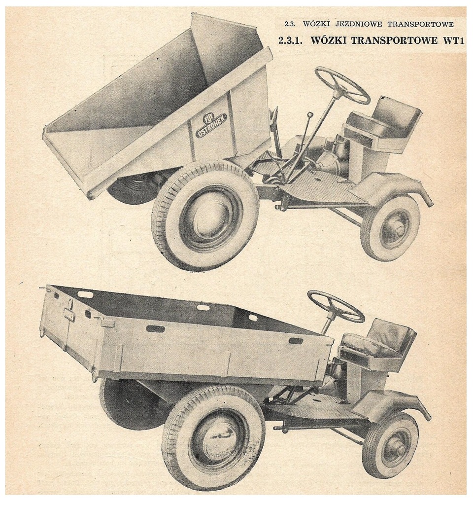 WÓZEK TRANSPORTOWY - OSTRÓWEK k. ŁOCHÓW