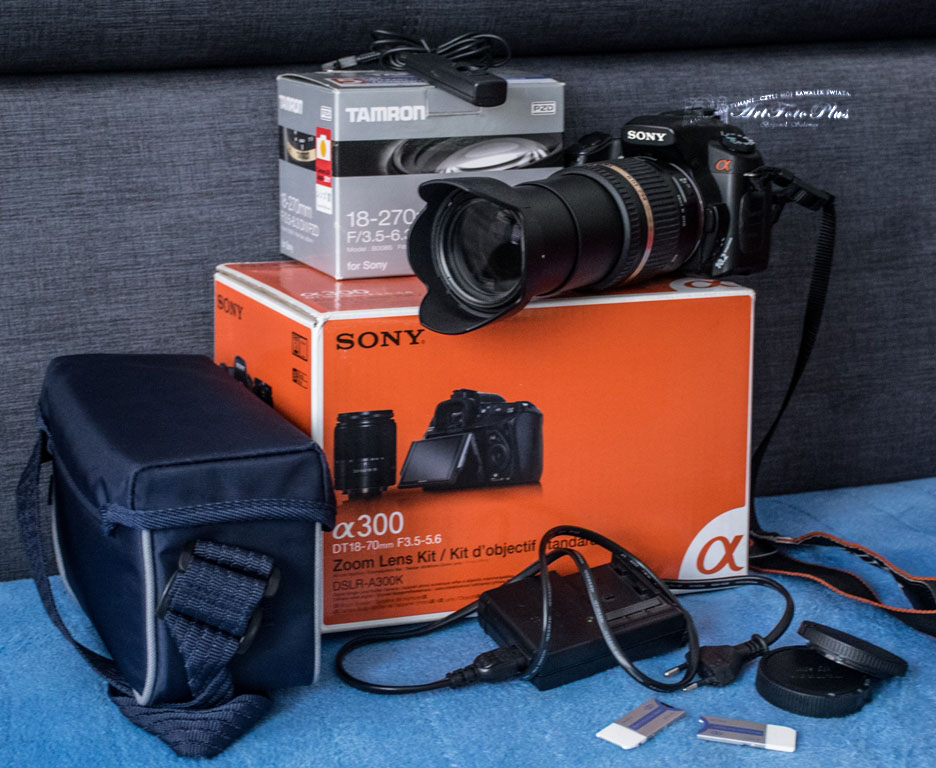 sony alfa 300 z obiektywem tamron 18-270