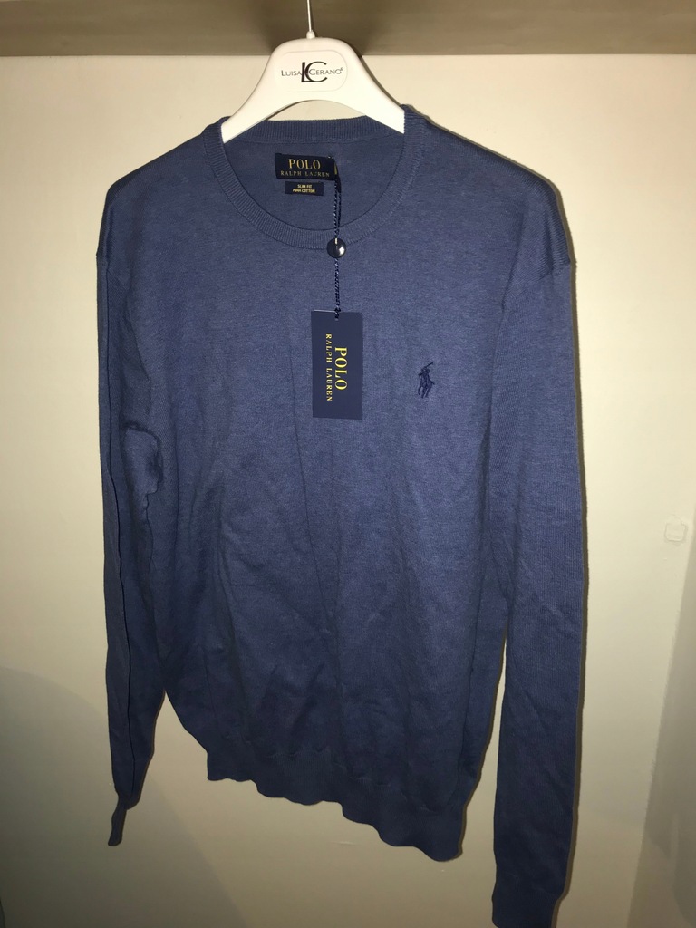 Ralph Lauren sweter niebieski nowy M