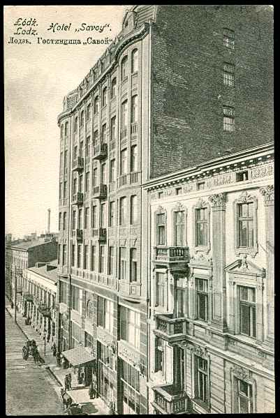 1915 ŁÓDŹ - HOTEL SAVOY