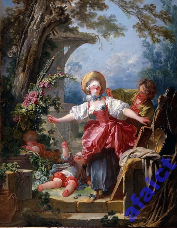 100x80 cm Jean Fragonard Ciuciubabka obraz