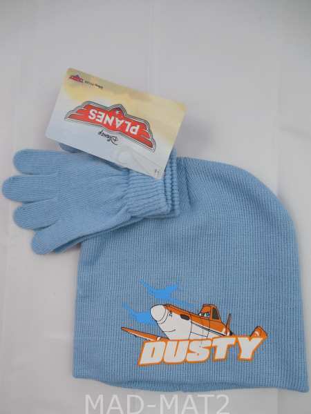 Czapka + rękawiczki SAMOLOTY Disney rozmiar 54