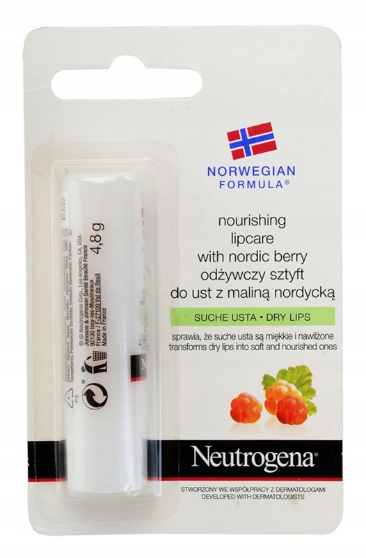 NEUTROGENA OCHRONNA POMADKA SPF4 + MALINA NORDYCKA