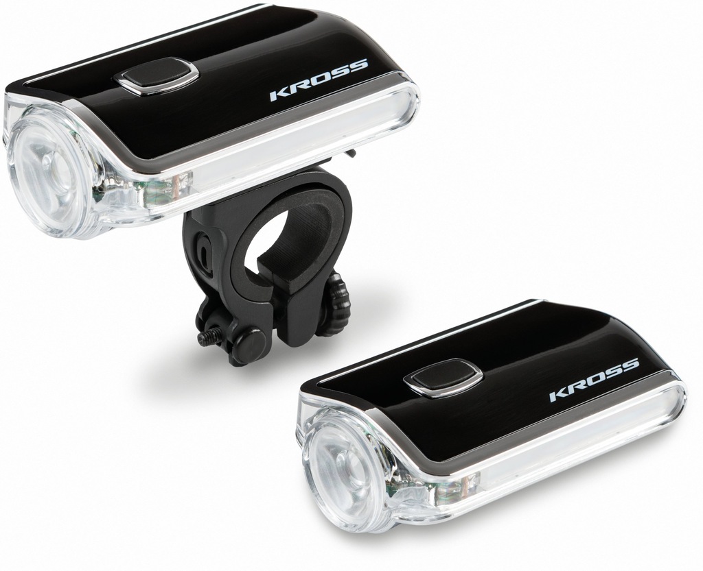 LAMPA LAMPKA ROWER PRZÓD PRZEDNIA KROSS FLASH LED