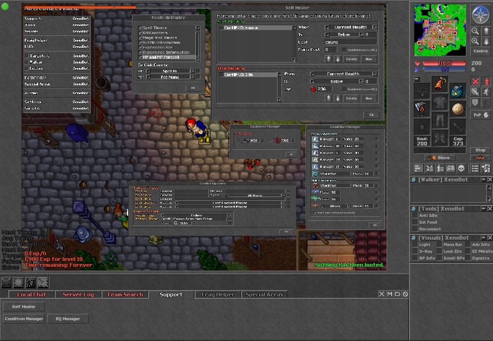 Tibia Xenobot - Bot do Tibi - AURERA GLOBAL