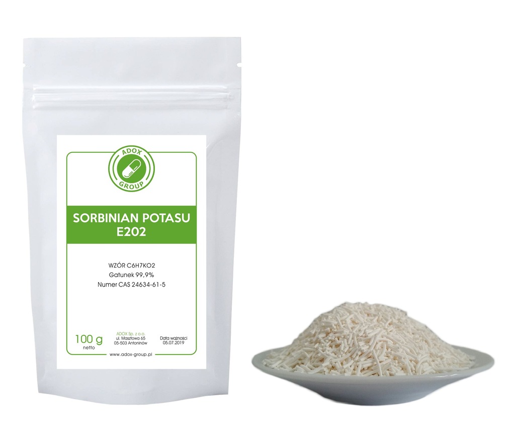 Sorbinian potasu  100g GRANULAT 100% E202