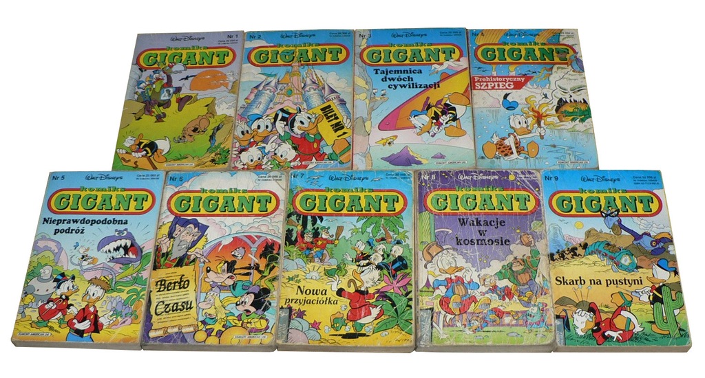 KOMIKS GIGANT seria 1 - nr 1-9/92-94 !!!!!!!!!!!!