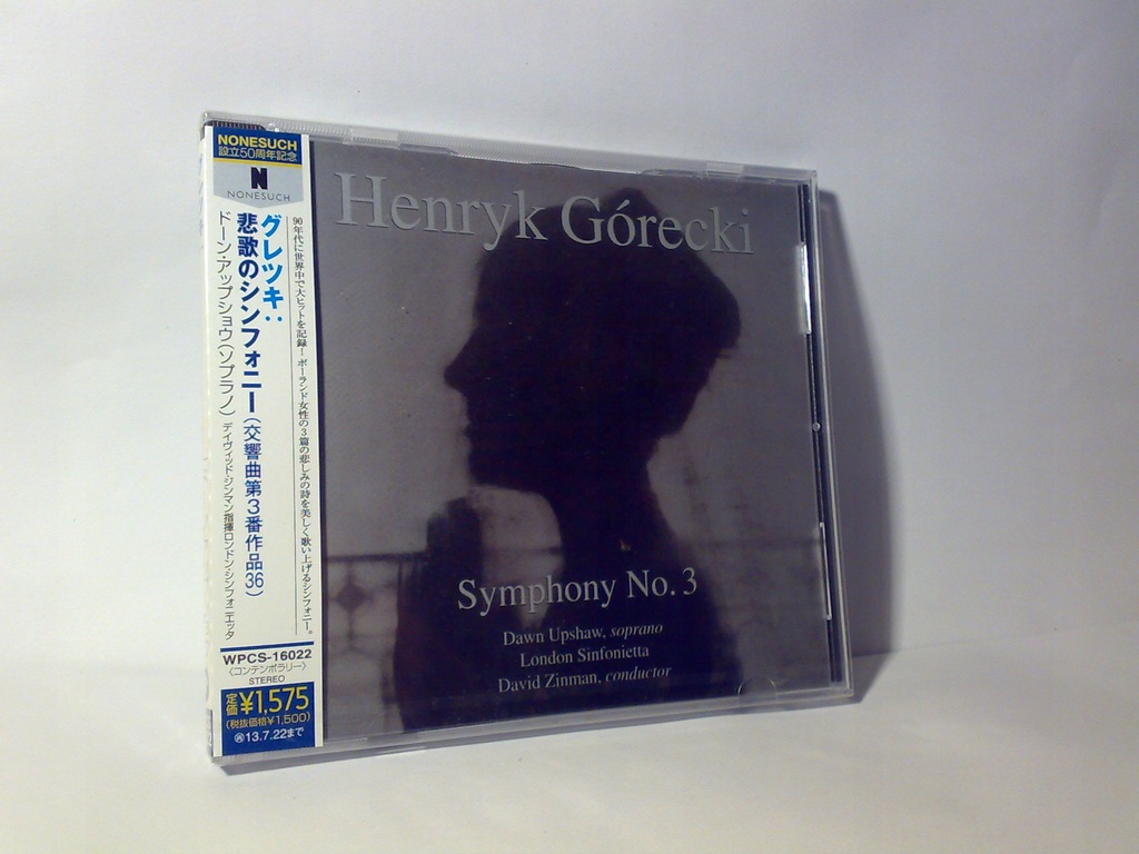 Henryk Gorecki symphony 3 Upshaw CD JAPAN od ręki - 7483001142 ...