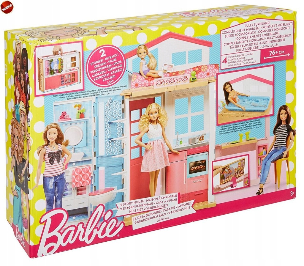 DWUPOZIOMOWY DOMEK DLA LALEK BARBIE DW47 MATTEL