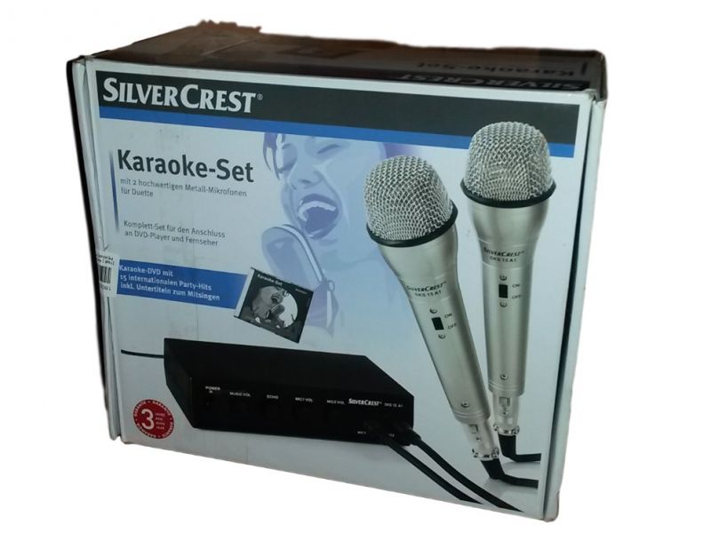 SILVER CREST KARAOKE SET SKS 15 B1 MIKROFONY 7361789535 oficjalne