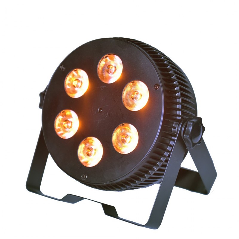 LIGHT4ME ART PAR 6x15W reflektor LED RGBWAUV cichy