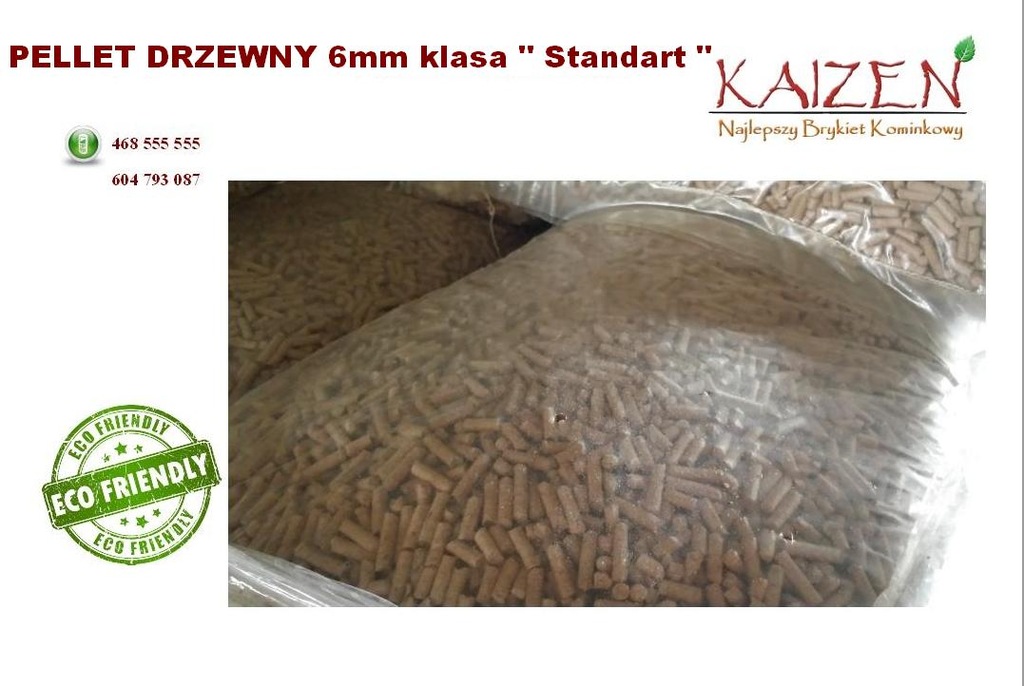 PELLET DRZEWNY 6MM DOSTAWA MAZOWIECKIE 70ZL 7389528850 oficjalne