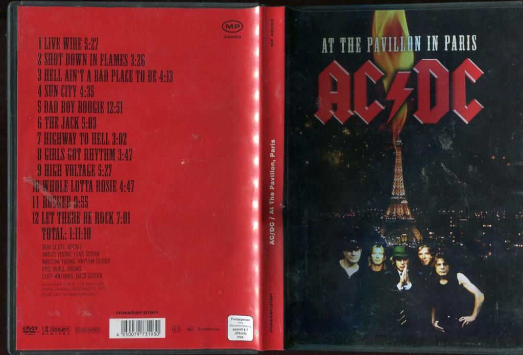 AC DC - AT THE PAVILLON IN PARIS LIVE DVD / XD4128