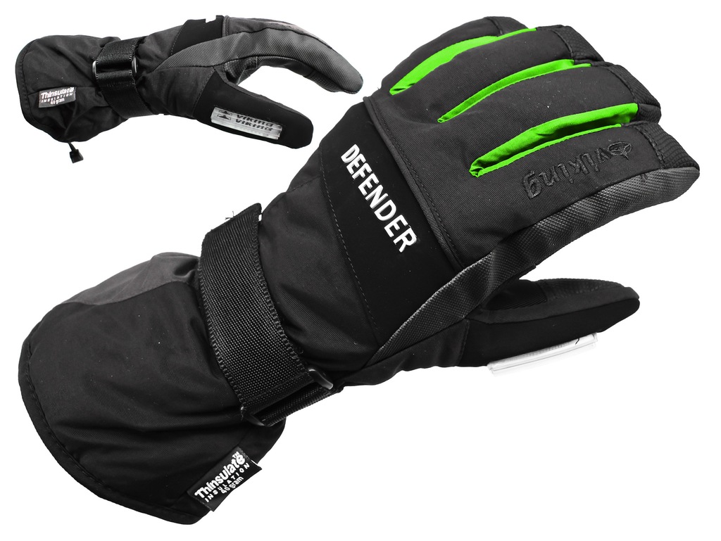 VIKING DEFENDER RĘKAWICE SNOWBOARDOWE ZIELONE - 6