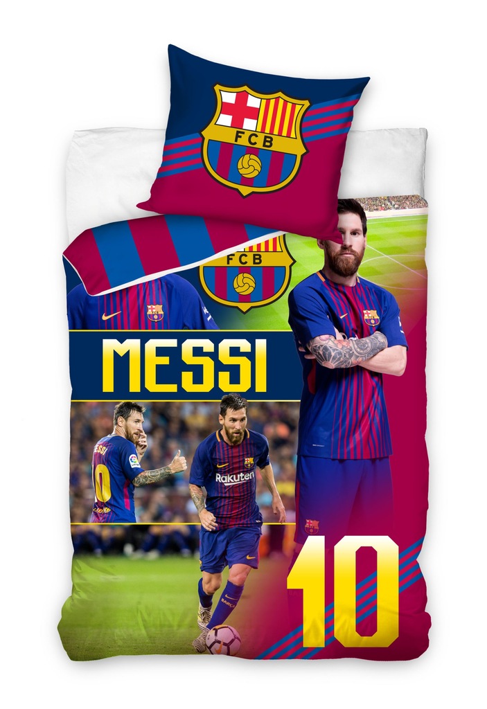 pościel piłkarska 140x200 FC Barcelona Messi GOMES