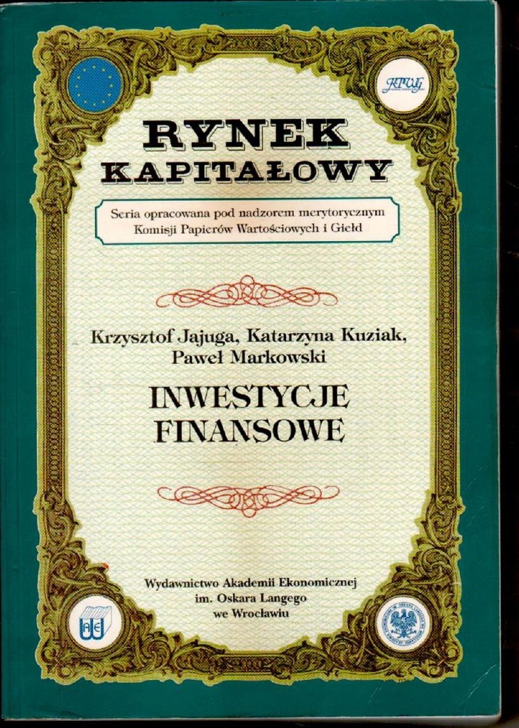 Inwestycje finansowe ___ Jajuga, Kuziak, Markowski