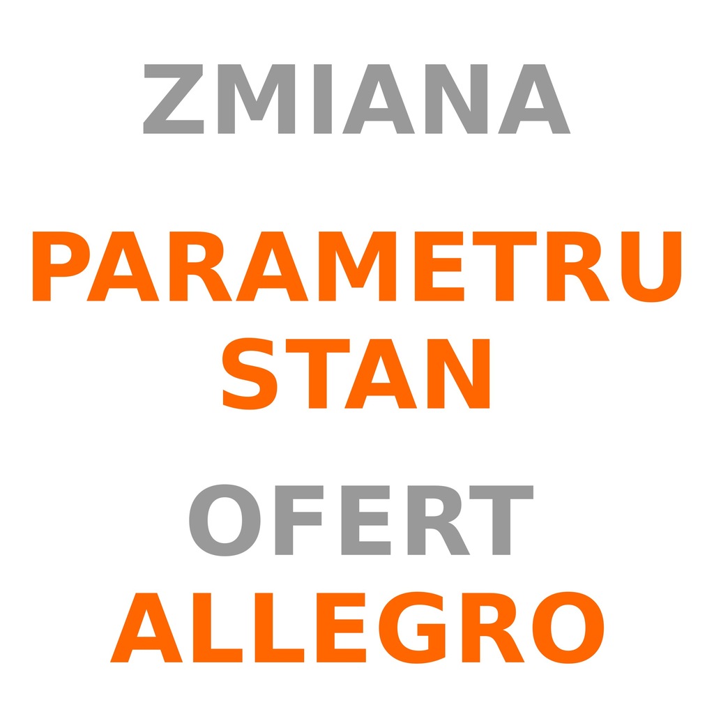 MASOWA ZMIANA PARAMETRU STAN OFERT ALLEGRO