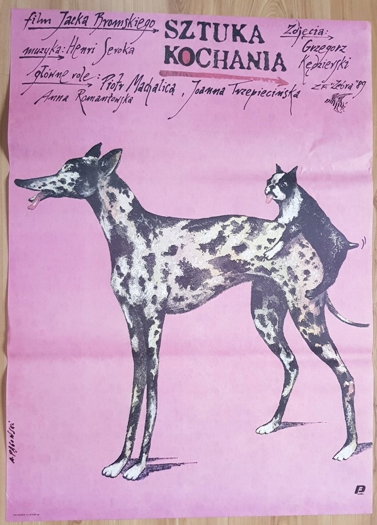 SZTUKA KOCHANIA Oryginalny plakat filmowy PĄGOWSKI