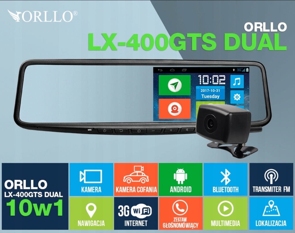 ORLLO LX-400GTS DUAL GWAR. IDEAŁ ANDROID LUSTERKO