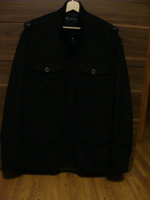 NEXT Flauszowy Płaszcz Kurtka Czarny XL