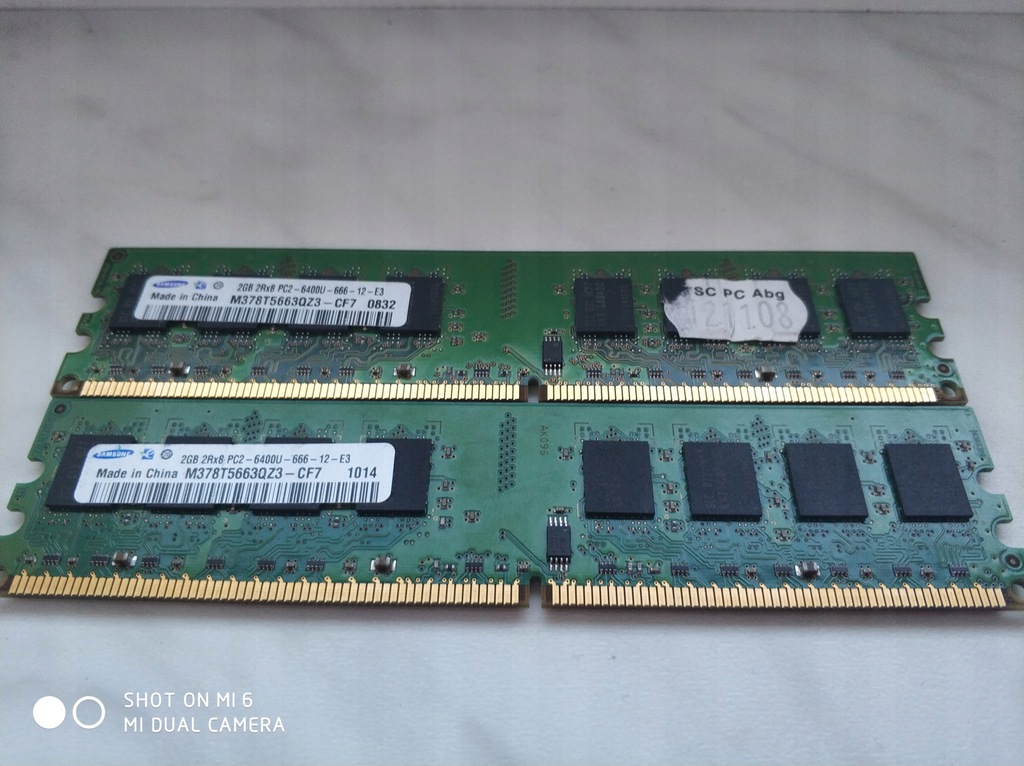 SAMSUNG DDR2 800MHz 4 GB, 2x 2 GB - sprawne?
