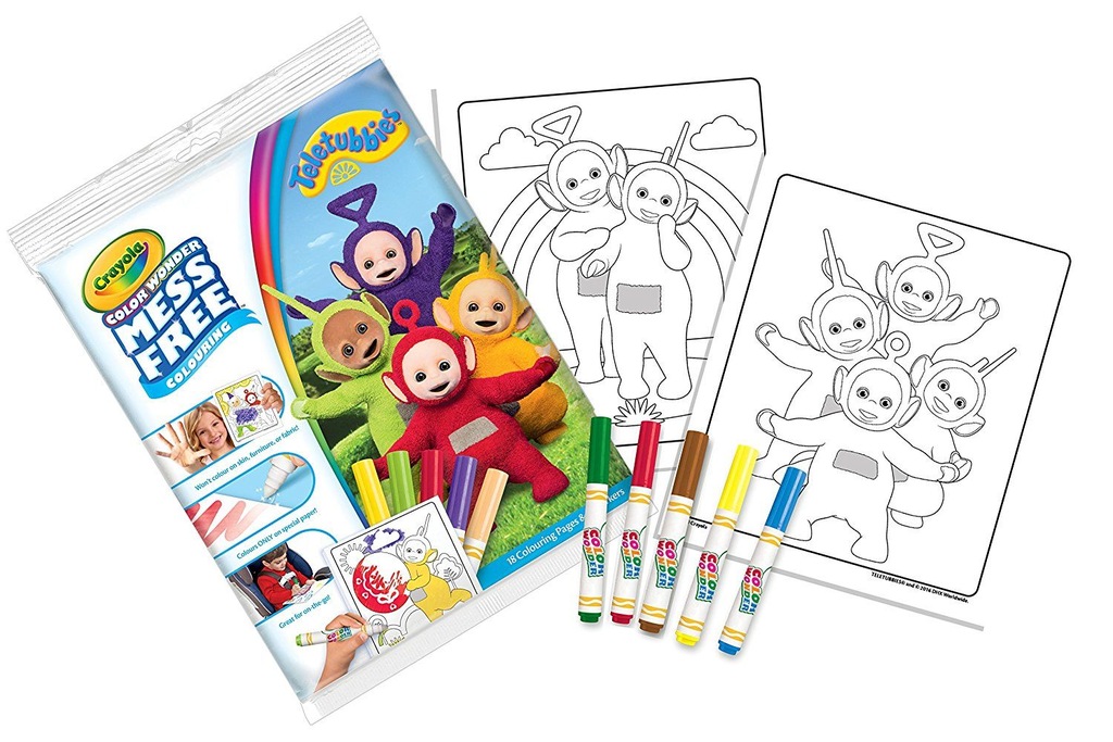 Teletubisie kolorowanki Crayola z bajki zestaw