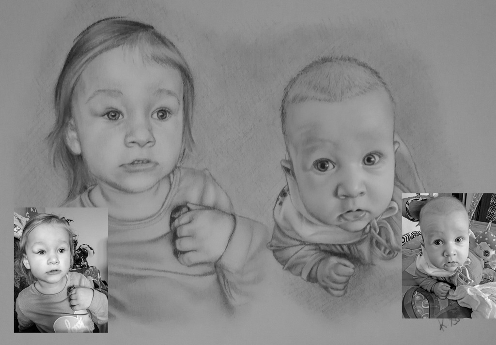 PORTRETY PORTRET ZE ZDJĘCIA A4 1 OSOBA prezent