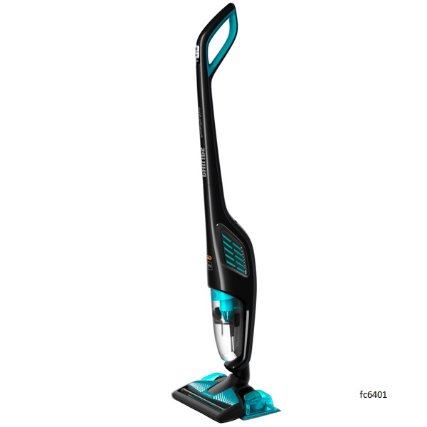 Odkurzacz pionowy Philips PowerPro Aqua FC640101 Czarny PowerPro Aqua Bezprzewodowy odkurzacz myjący 2w1 FC640101