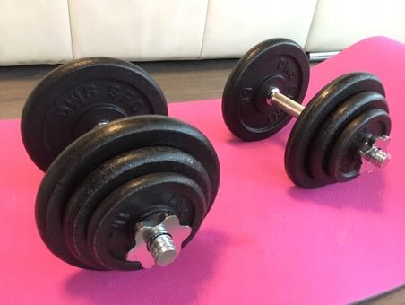 Hantle żeliwne DWS Sport 2 x 18kg