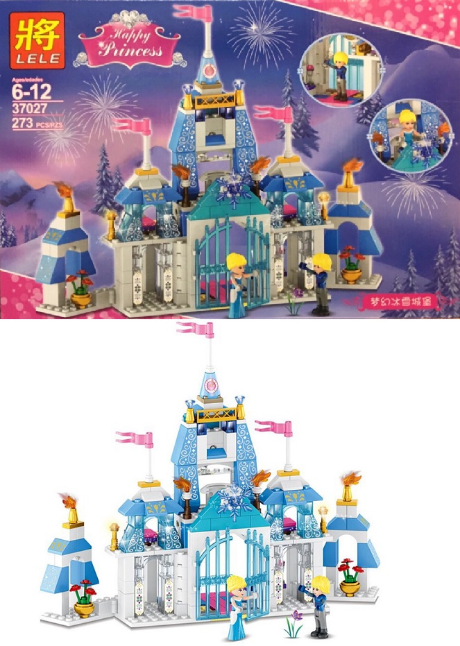 KLOCKI LELE FROZEN PAŁAC ELSY PRINCESS ZAM. LEGO