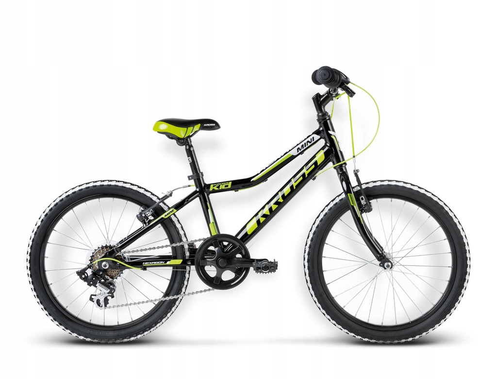 ROWER DZIECIĘCY KROSS HEXAGON MINI CZARNO - ŻÓŁTY