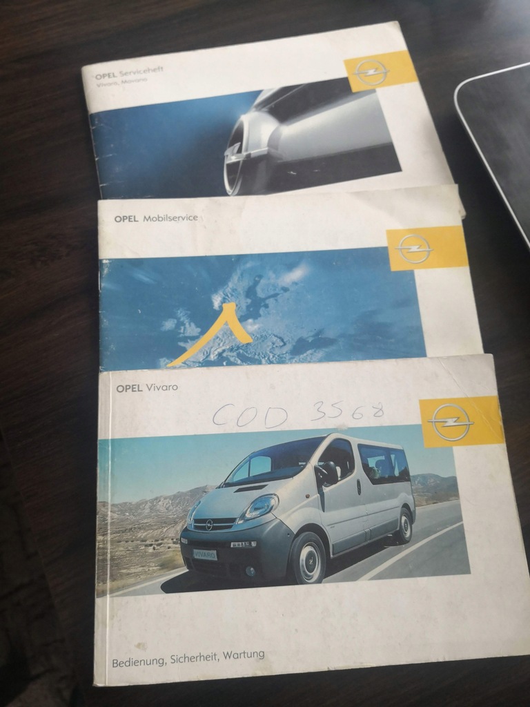 Instrukcja obsługi, książką serwisowa OPEL VIVARO