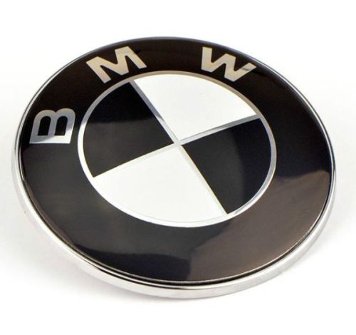 BMW znaczek emblemat maska klapa 82mm CZARNY e46