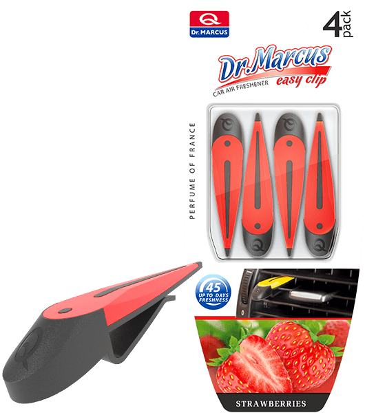 Dr Marcus Easy Clip vent stic Strawberries 4x 45dn