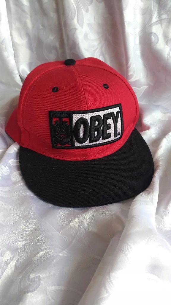Czapka z daszkiem fullcap OBEY oryginalna czerwona