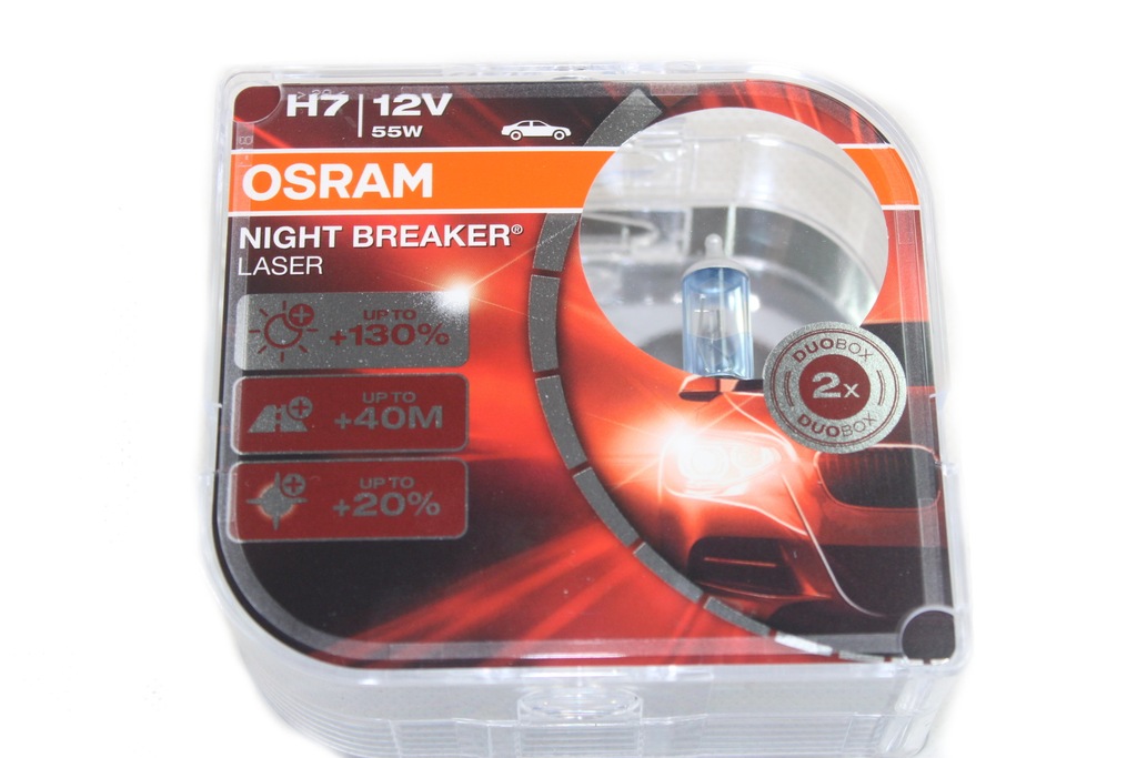 NOWOŚĆ !!! OSRAM NIGHT BREAKER LASER +130% H7 12V