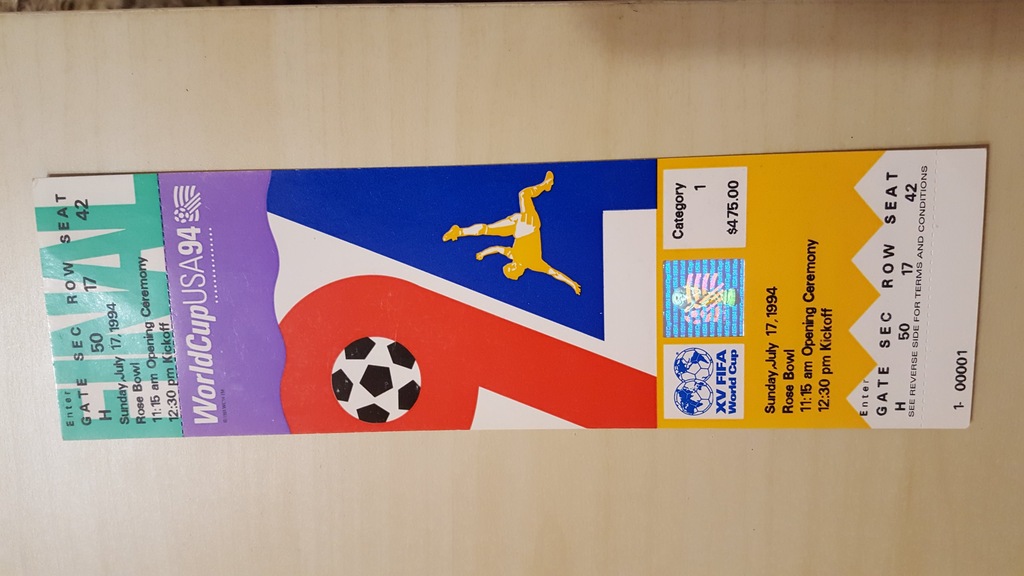 Uwaga!  Finał MŚ 1994 Brazylia-Włochy stan bdb