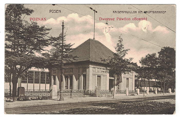 Poznań Dworzec Letni Pawilon Oficerski ok. 1914