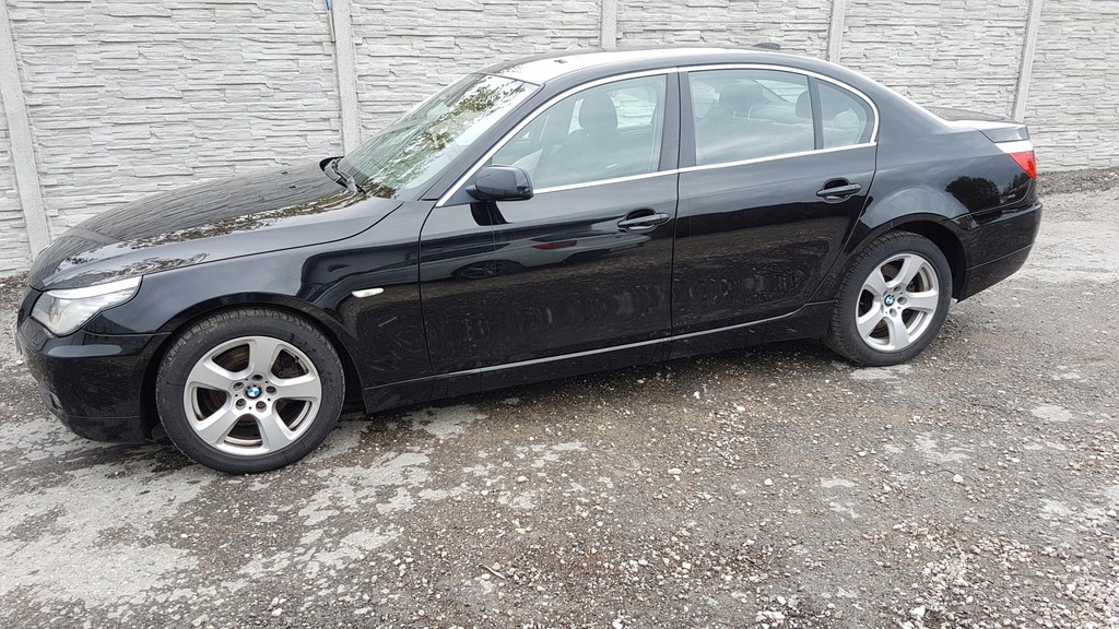 Bmw Seria 5 E60 520d 2007r Czarna Anglik Schwarz 2 7643178255