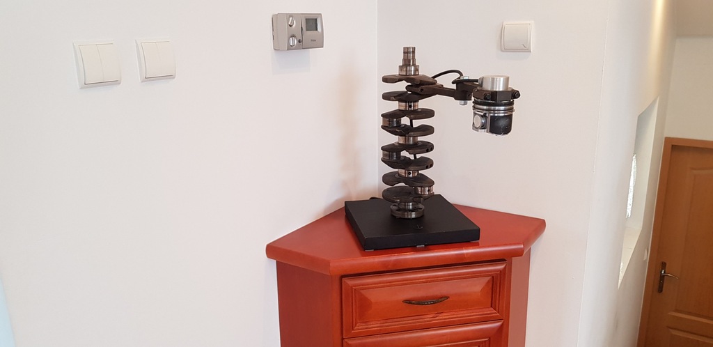Designerska włoska lampa - wał korbowy -wybór