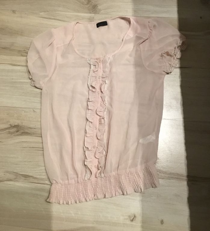 Różowa przewiewna bluzka Vero Moda r. M
