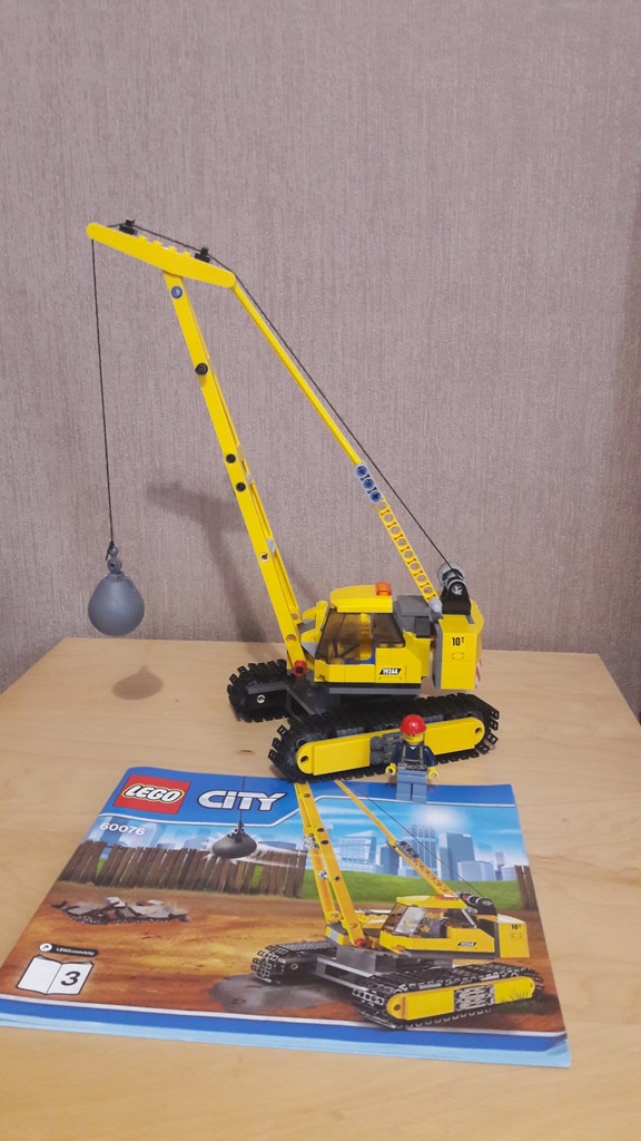 Lego City 60076 - Dźwig z kulą +instrukcja